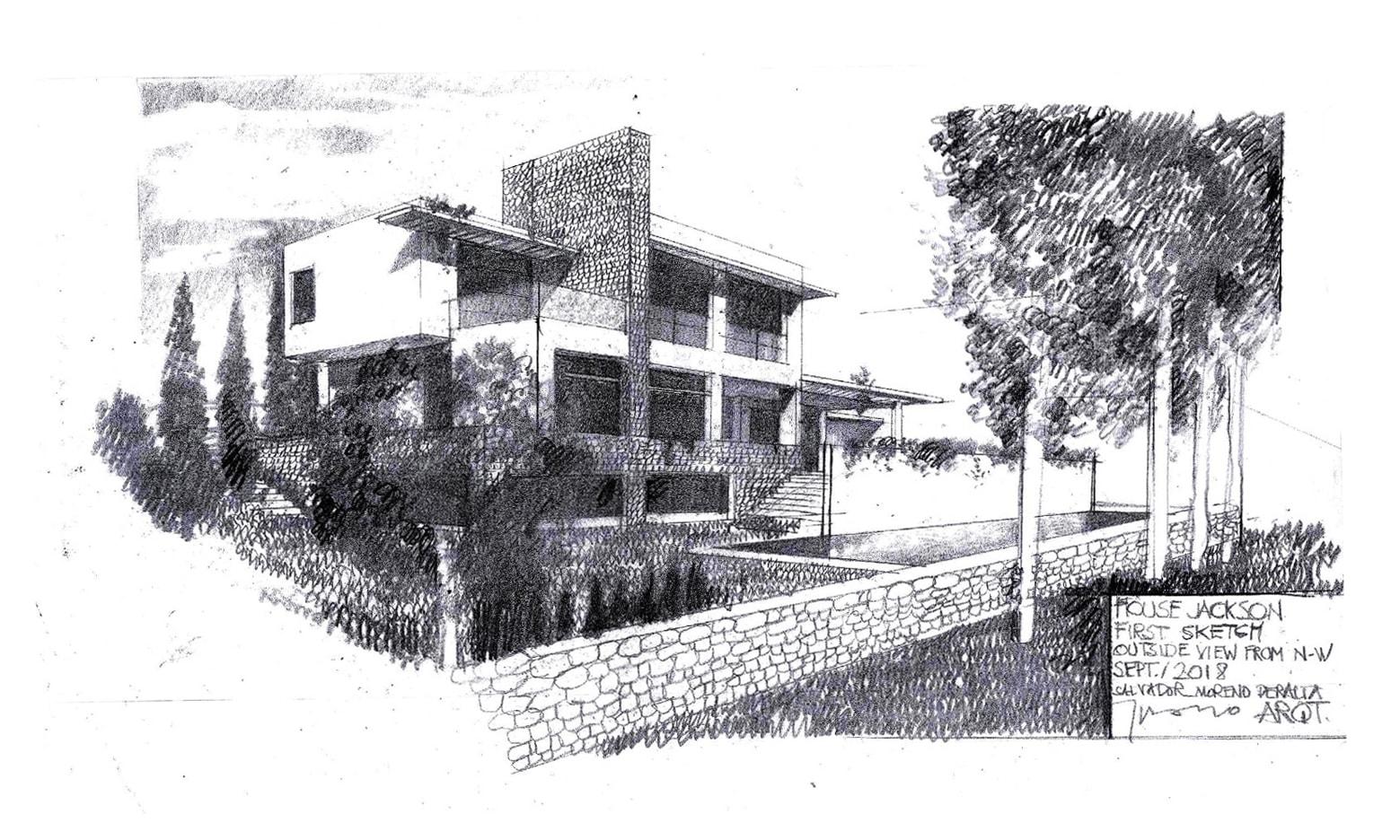 sketch arquitecto La Noria Golf Villa
