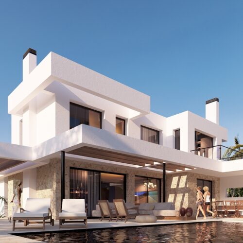 construccion villas lujo Cala Mijas Chaparral Golf