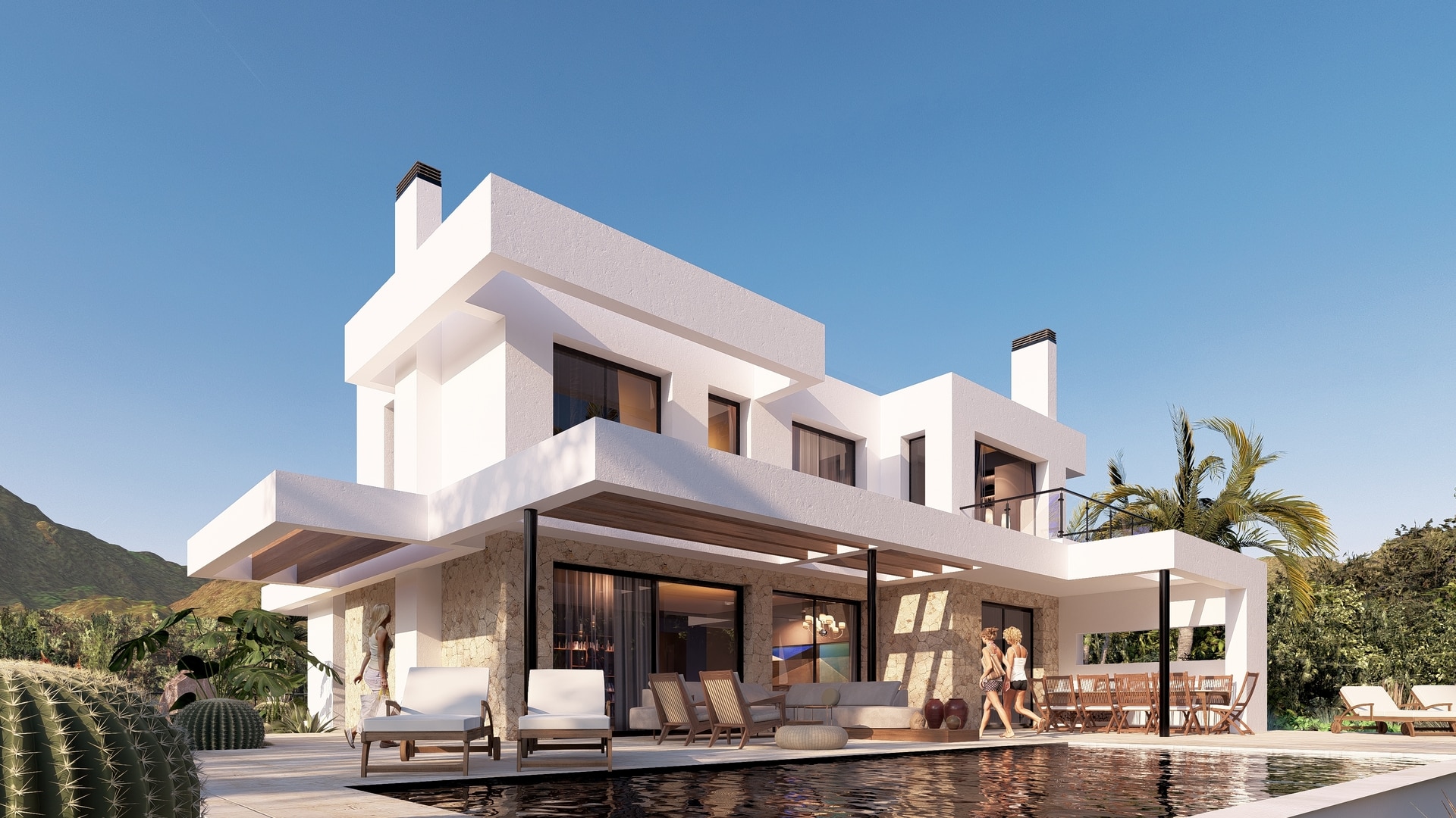 construccion villas lujo Cala Mijas Chaparral Golf